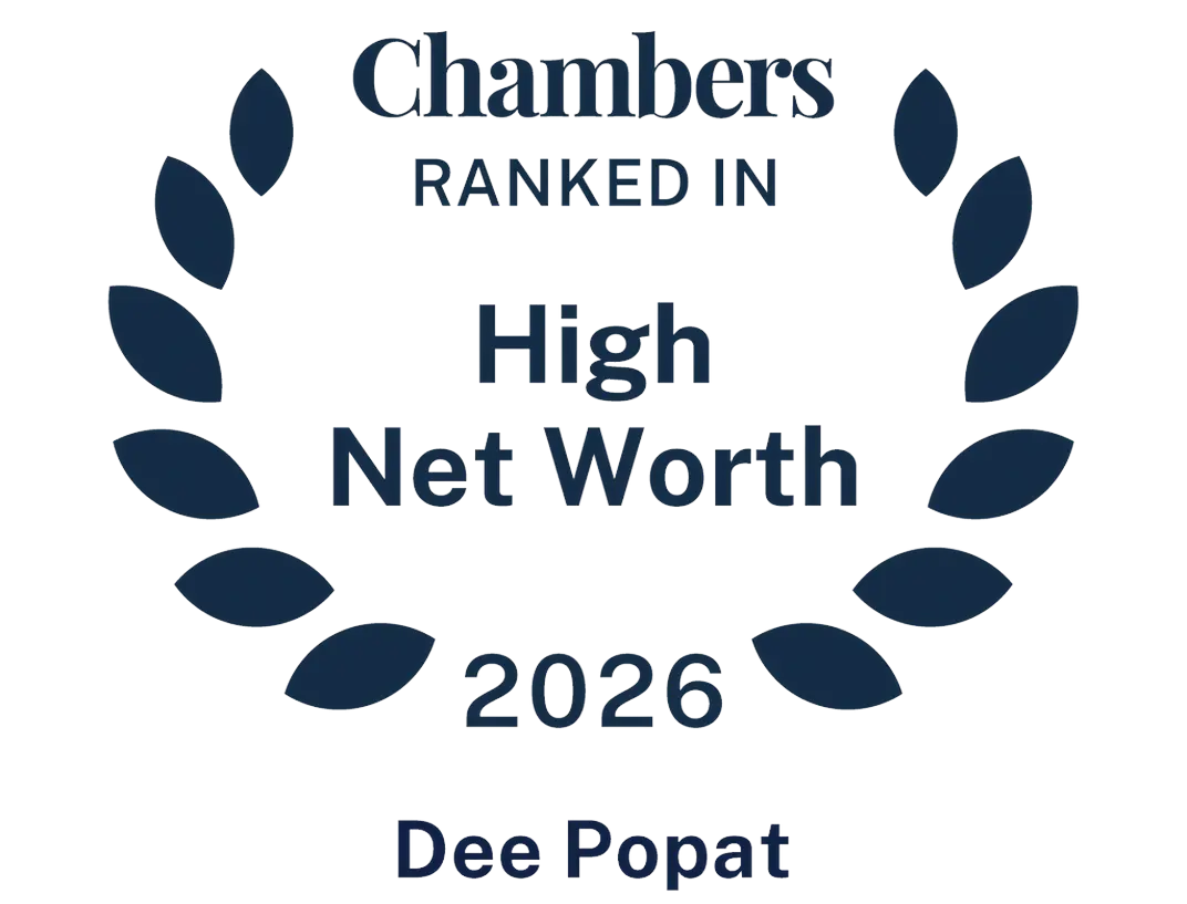 Chambers Ranked In High Net Worth 2026 - Dee Popat
